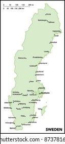 Sweden Country Map