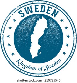 Sweden European Country Travel Stamp