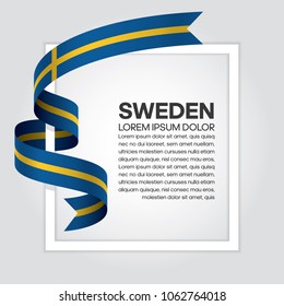 Sweden flag background
