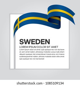 Sweden flag background