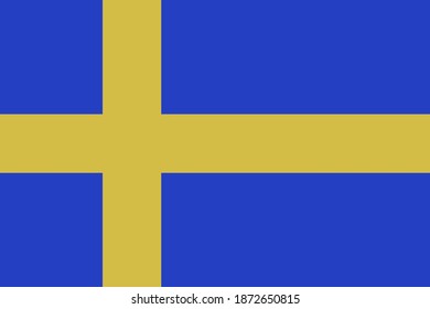 Sweden flag background. vector illustration