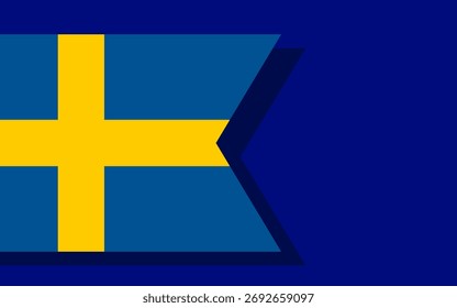 Vector de Anuncio de bandera de Suecia
Anuncio de Vector con bandera