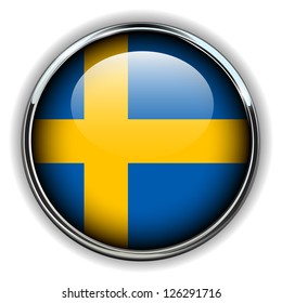 Sweden flag button