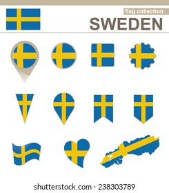 Sweden Flag Collection, 12 versions