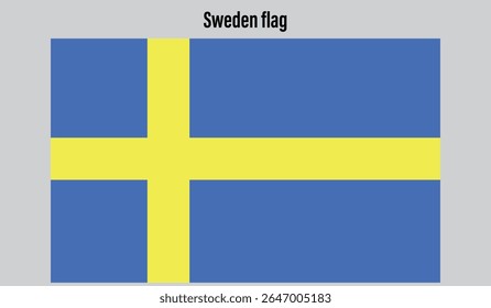  Schweden Fahne Design digitale Vektorgrafik
