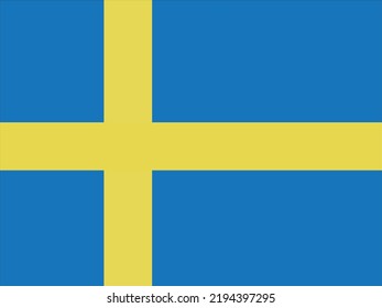 Die schwedische Flagge ist von hoher Qualität und leicht zu ändern