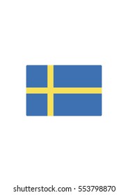 Sweden flag icon, Vector