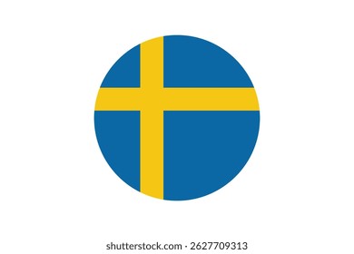 Schweden Flagge Symbol Vektorgrafik Logo-Design