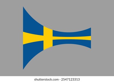 Schwedenflagge, Schwedenflagge, Schwedenflagge Nationalsymbol, Vektorgrafik, Rechteck Schwedenflagge, Flache Vektorgrafik
