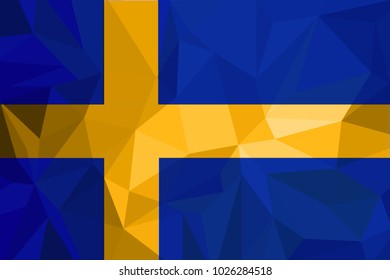 Sweden Flag. Official colors and proportion correctly. National Flag of Sweden. Sweden Flag vector illustration. Sweden Flag vector background.