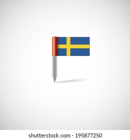 sweden flag pin
