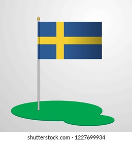 Sweden Flag Pole