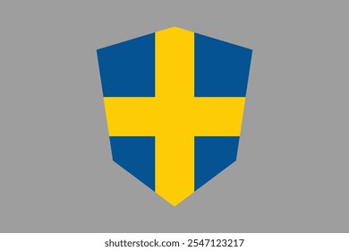 Schweden Flagge Zeichen, Schweden Flagge Vektorgrafik, Schweden Landesflagge ist ein Symbol der Freiheit, Nationale Schweden Flagge, Vektorgrafik
