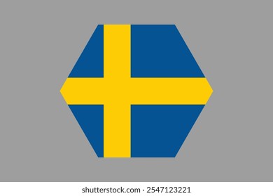 Schweden Flagge Zeichen, Schweden Flagge Vektorgrafik, Schweden Landesflagge ist ein Symbol der Freiheit, Nationale Schweden Flagge, Vektorgrafik
