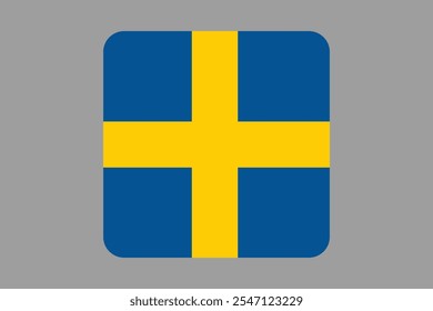 Schweden Flagge Zeichen, Schweden Flagge Vektorgrafik, Schweden Landesflagge ist ein Symbol der Freiheit, Nationale Schweden Flagge, Vektorgrafik
