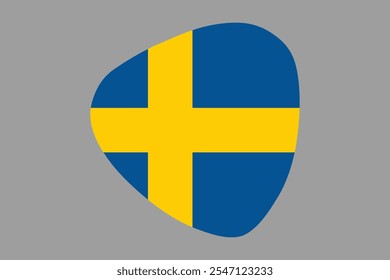 Schweden Flagge Zeichen, Schweden Flagge Vektorgrafik, Schweden Landesflagge ist ein Symbol der Freiheit, Nationale Schweden Flagge, Vektorgrafik
