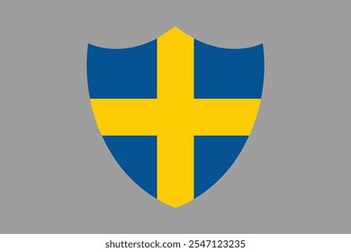 Schweden Flagge Zeichen, Schweden Flagge Vektorgrafik, Schweden Landesflagge ist ein Symbol der Freiheit, Nationale Schweden Flagge, Vektorgrafik
