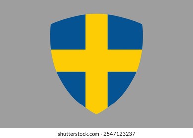 Schweden Flagge Zeichen, Schweden Flagge Vektorgrafik, Schweden Landesflagge ist ein Symbol der Freiheit, Nationale Schweden Flagge, Vektorgrafik
