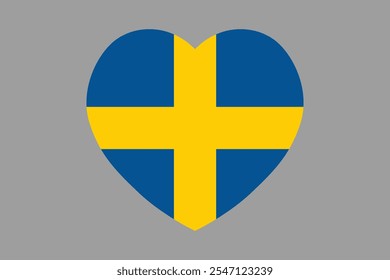 Schweden Flagge Zeichen, Schweden Flagge Vektorgrafik, Schweden Landesflagge ist ein Symbol der Freiheit, Nationale Schweden Flagge, Vektorgrafik
