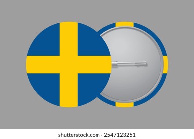 Schweden Flagge Zeichen, Schweden Flagge Vektorgrafik, Schweden Landesflagge ist ein Symbol der Freiheit, Nationale Schweden Flagge, Vektorgrafik
