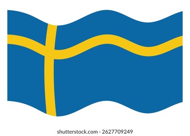 Sweden flag sign, Sweden flag vector graphic, Sweden country flag is a symbol of freedom, National Sweden flag, vector illustration