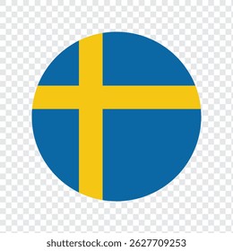 Sweden flag sign, Sweden flag vector graphic, Sweden country flag is a symbol of freedom, National Sweden flag, vector illustration