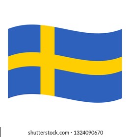 Sweden flag. Simple vector Sweden, Swedish flag