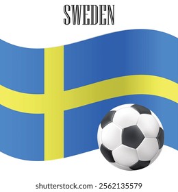 Sweden flag, soccer Sweden, Sweden flag Football, Sweden football with flag