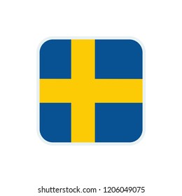 Sweden flag. Sweden square flag.