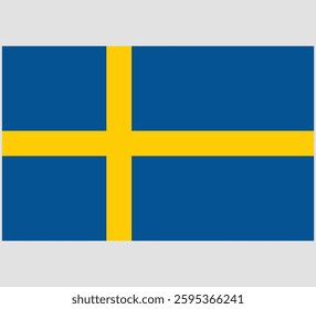 Sweden Flag Vector Design , Sweden Country Flag