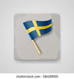 Sweden flag, vector icon