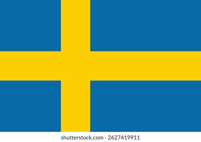 Schweden Flag Vektor Icon Design