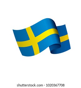 Sweden flag, vector illustration