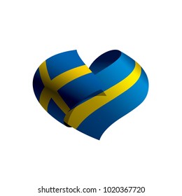 Sweden flag, vector illustration