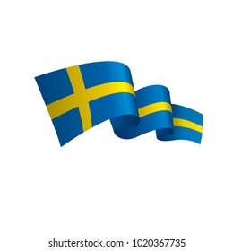 Sweden flag, vector illustration