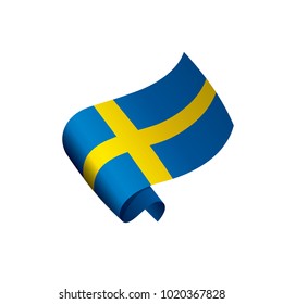 Sweden flag, vector illustration