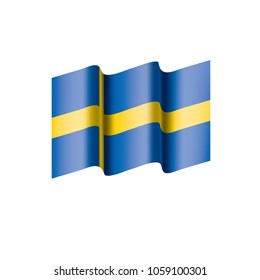 Sweden flag, vector illustration