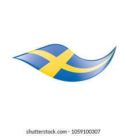 Sweden flag, vector illustration