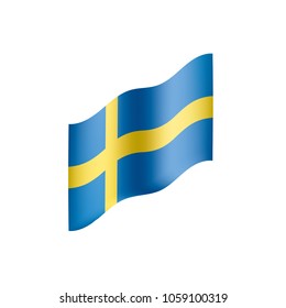 Sweden flag, vector illustration