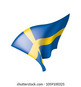 Sweden flag, vector illustration