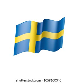 Sweden flag, vector illustration