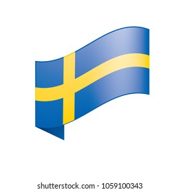 Sweden flag, vector illustration