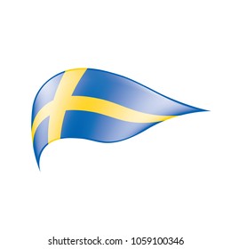 Sweden flag, vector illustration