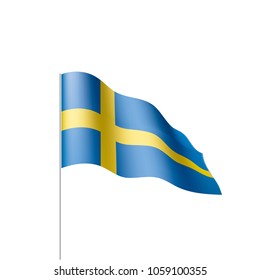 Sweden flag, vector illustration