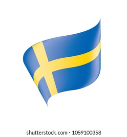 Sweden flag, vector illustration