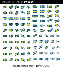 Sweden flag, vector illustration