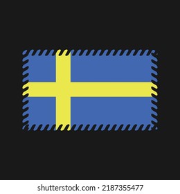 Sweden Flag Vector. National Flag