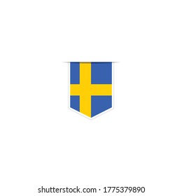 Suecia   vector de marca. Bandera nacional simple de Suecia