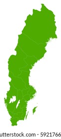 sweden green map