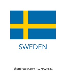 Sweden icon. Sweden. Vector graphics
